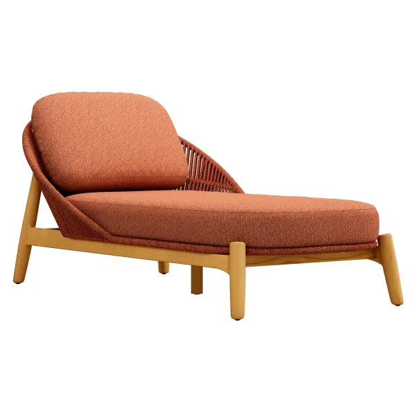 Menorca Outdoor Sunbed With Seat & Back Cushion